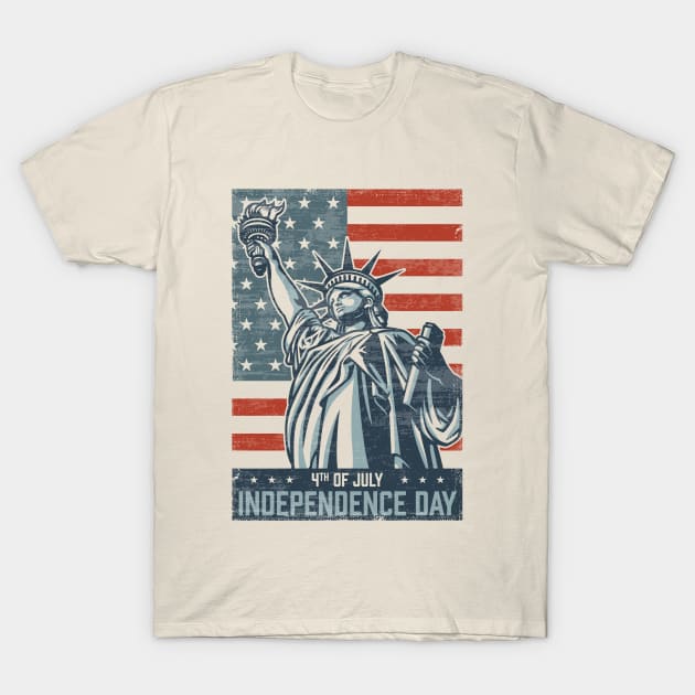 4th July - US Independence T-Shirt by kani